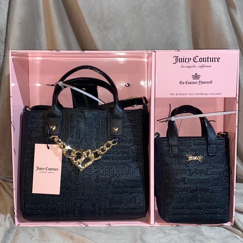 Juicy Couture Black Mom and Me bags Handbag Set 🆕